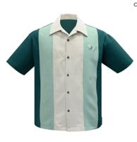 Steady Atomic Mad Men Shirt Teal Mint Stone-XXL