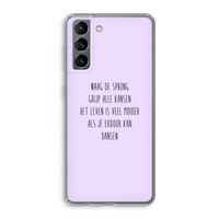 Sprong: Samsung Galaxy S21 Transparant Hoesje