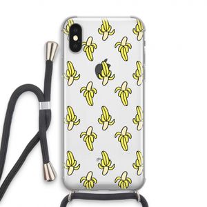 Bananas: iPhone X Transparant Hoesje met koord