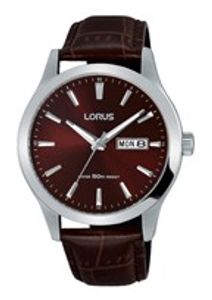 Horlogeband Lorus VX43-X097 / RXN31DX9 / RHG089X Leder Bruin 20mm