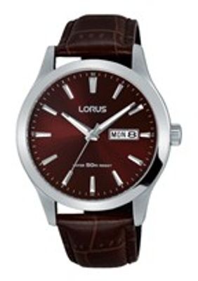 Horlogeband Lorus VX43-X097 / RXN31DX9 / RHG089X Leder Bruin 20mm