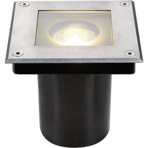 SLV Dasar 70 229374 Vloerinbouwlamp GU10 Halogeen 35 W RVS