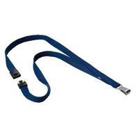 Textielkoord Durable 8127 met karabijnhaak nachtblauw 10 stuks