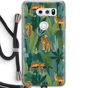 Luipaard 2: LG V30 Transparant Hoesje met koord