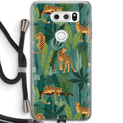 Luipaard 2: LG V30 Transparant Hoesje met koord