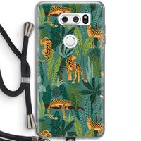 Luipaard 2: LG V30 Transparant Hoesje met koord