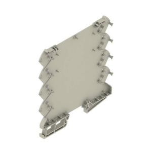 Weidmüller CH20M6 BP 4P-4P BUS GY LF 1 1261516 DIN-rail-behuizing basiselement Gesloten, Voor DIN-rail montage 6.1 x 110.7 Kunststof Grijs 50 stuk(s)