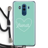 Friends heart pastel: Huawei Mate 10 Pro Transparant Hoesje met koord