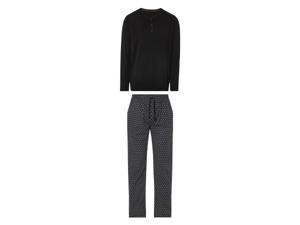 LIVERGY Heren pyjama (XL, Zwart)