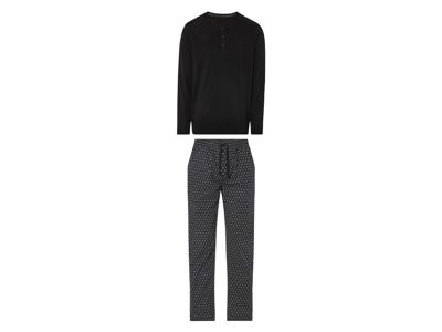LIVERGY Heren pyjama (S, Zwart)
