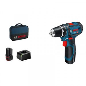 Bosch Blauw GSR 12V-15 Accuschroefboormachine | 12V 2.0Ah Li-ion - 060186810F