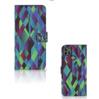 Motorola Moto G9 Power | Book Case | Abstract Green Blue