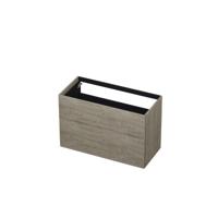INK - Onderkast 2 Laden Push To Open 65cm Hout Decor - 1000x450x650 Mm - Greige Eiken
