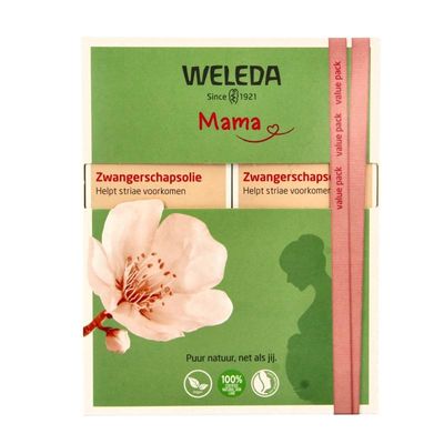 Weleda Voordeelset zwangerschapsolie duo (1 Set)