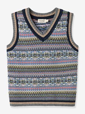 TAJ vestje voor meisjes MARMAR COPENHAGEN, merinowol meerkleurig