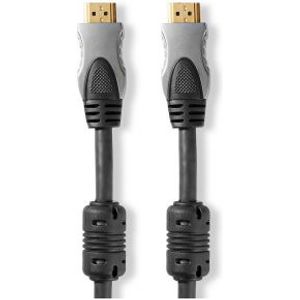 High Speed HDMI-Kabel met Ethernet | HDMI-Connector - HDMI-Connector | 0,75 m | Antraciet