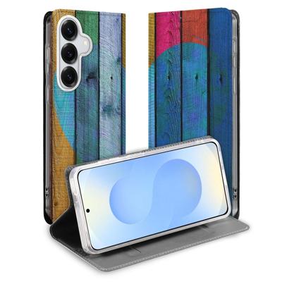 Samsung Galaxy S26+ Smart Cover Hoesje Wood Heart