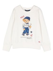 POLO RALPH LAUREN KIDS sweat Polo Bear à col ras du cou - Blanc