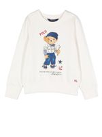 POLO RALPH LAUREN KIDS sweat Polo Bear à col ras du cou - Blanc