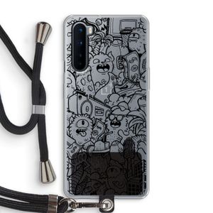 Vexx Black City : OnePlus Nord Transparant Hoesje met koord