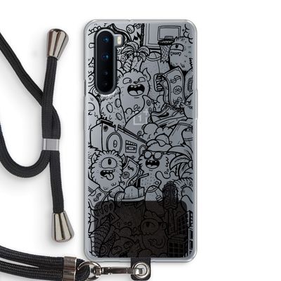 Vexx Black City : OnePlus Nord Transparant Hoesje met koord