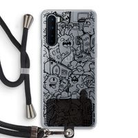 Vexx Black City : OnePlus Nord Transparant Hoesje met koord