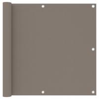 VidaXL Balkonscherm 90x500 cm oxford stof taupe