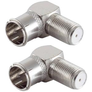 Shiverpeaks BS15-300414 F-adapter, haaks Aansluitingen: F-Quick-koppeling, F-bus 2 stuk(s)