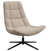 Leen Bakker - Fauteuil Emily - Zand - Polyester - Beige - 82x93x101 Cm