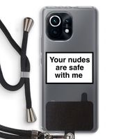 Safe with me: Xiaomi Mi 11 Transparant Hoesje met koord