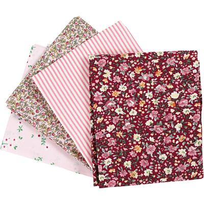 Creativ Company Patchwork stof roze 45x55cm, 4st.