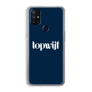Topwijf Navy: OnePlus Nord N10 5G Transparant Hoesje