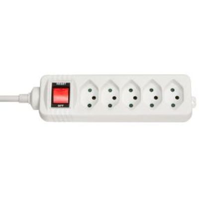 Lindy 73167 Binnen 5AC outlet(s) Wit power uitbreiding