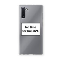No time: Samsung Galaxy Note 10 Transparant Hoesje