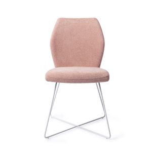 Jesper Home Eetkamerstoel 'Ikata' Slide White, kleur Anemone
