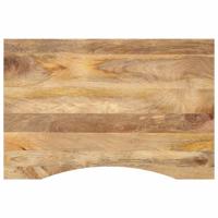 Bureaublad met ronding 80x50x2,5 cm massief ruw mangohout Bureaublad met ronding 80x50x2,5 cm massief ruw mangohout