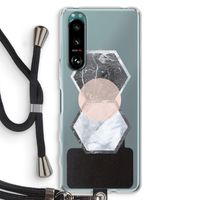 Creatieve toets: Sony Xperia 5 III Transparant Hoesje met koord