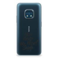 Nokia XR20 | Siliconen hoesje | met naam Heart Smile
