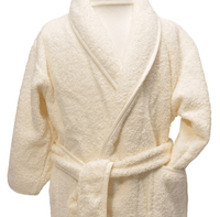 Clarysse Kimono kinderbadjas zonder capuchon Ivoor 98/104