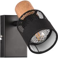 LED Wandspot Mat Zwart - E14 Fitting - 1-lichts Metaal Design