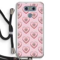 Chicks before dicks: LG G6 Transparant Hoesje met koord