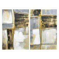 Schilderij DKD Home Decor S3018258 Abstract (60 x 3 x 90 cm) (2 Stuks)