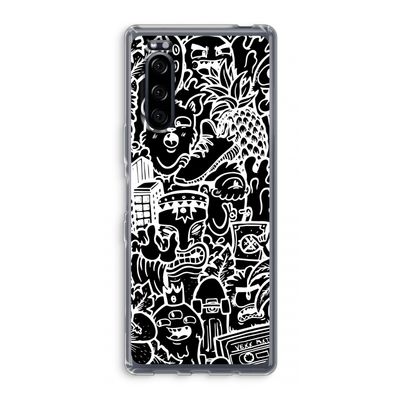 Vexx Black Mixtape: Sony Xperia 5 Transparant Hoesje