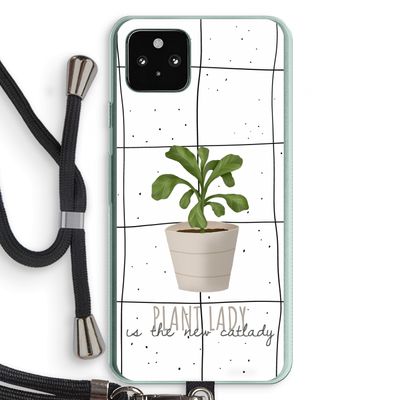 Kamerplant op vensterruit: Pixel 5a 5G Transparant Hoesje met koord