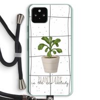 Kamerplant op vensterruit: Pixel 5a 5G Transparant Hoesje met koord