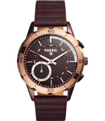 Horlogeband Fossil FTW1146 Leder Paars 20mm