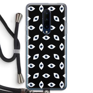 Eyes pattern: OnePlus 7 Pro Transparant Hoesje met koord