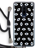 Eyes pattern: OnePlus 7 Pro Transparant Hoesje met koord