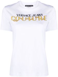 Versace Jeans Couture t-shirt à logo imprimé - Blanc