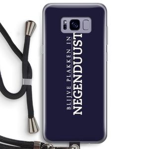 Blijve plakken in Negenduust: Samsung Galaxy S8 Plus Transparant Hoesje met koord